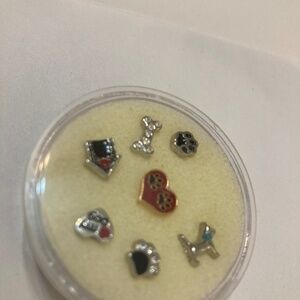 ORIGAMI OWL FLOATING CHARMS LOT PUPPY DOG THEME